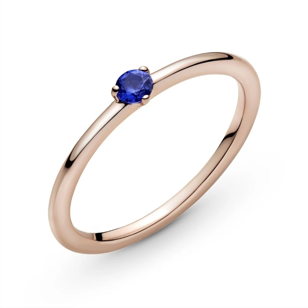 Pandora Stellar Blue Solitaire Ring 189259C04